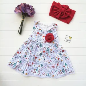 Iris Dress in Into the Garden Print