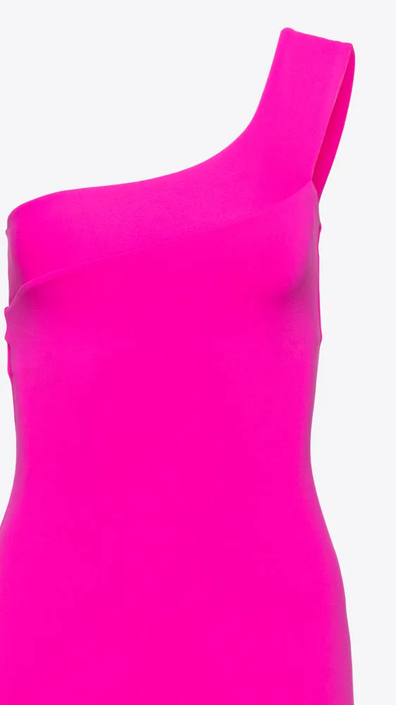 One Arm Strap Dress - Pink Glo