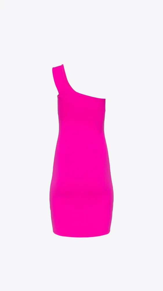 One Arm Strap Dress - Pink Glo